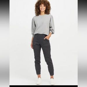Spanx Stretch Mid Rise Twill Joggers